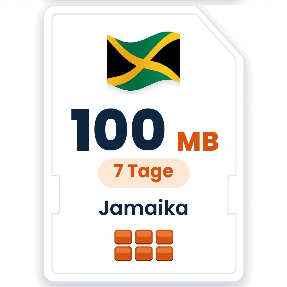 Jamaika eSIM – 100 MB, 7 Tage gültig