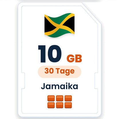 Jamaika eSIM – 10 GB, 30 Tage gültig