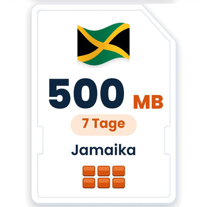 Jamaika eSIM – 500 MB, 7 Tage gültig
