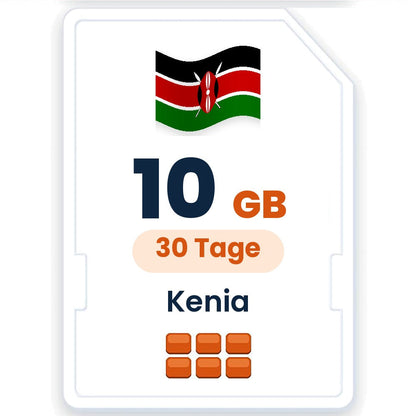 Kenia eSIM – 10 GB, 30 Tage gültig