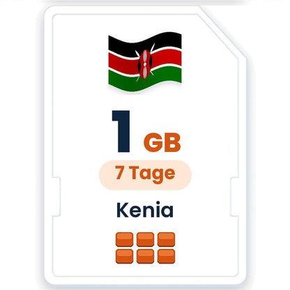 Kenia eSIM – 1 GB, 7 Tage gültig