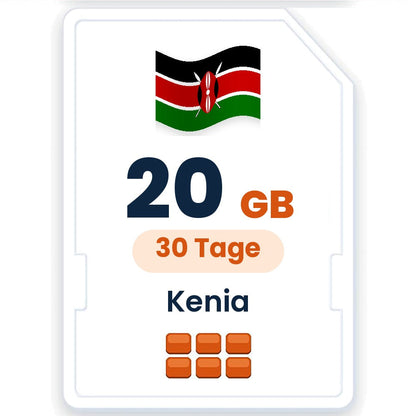 Kenia eSIM – 20 GB, 30 Tage gültig