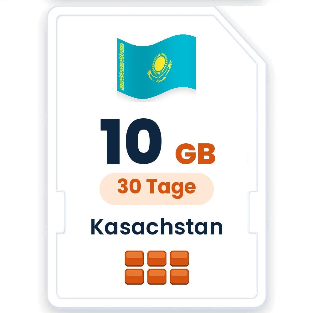 Kasachstan eSIM – 10 GB, 30 Tage gültig
