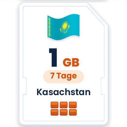 Kasachstan eSIM – 1 GB, 7 Tage gültig