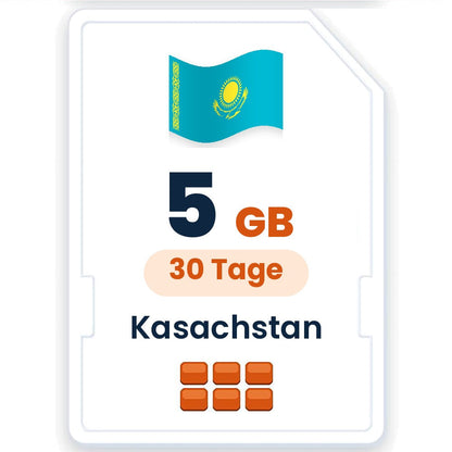 Kasachstan eSIM – 5 GB, 30 Tage gültig