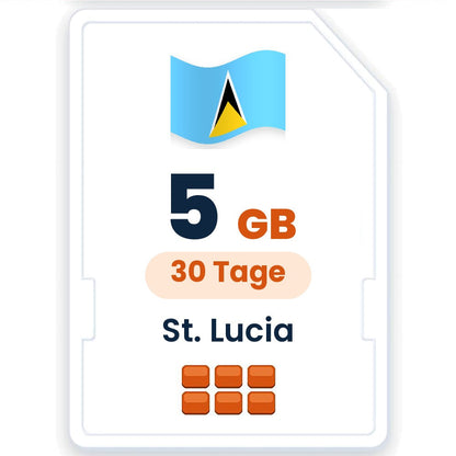 St. Lucia eSIM – 5 GB, 30 Tage gültig