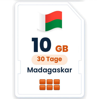 Madagaskar eSIM – 10 GB, 30 Tage gültig