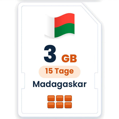 Madagaskar eSIM – 3 GB, 15 Tage gültig