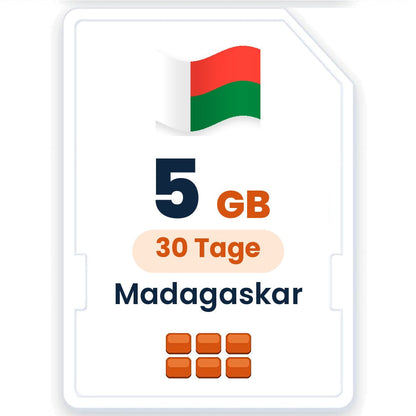 Madagaskar eSIM – 5 GB, 30 Tage gültig