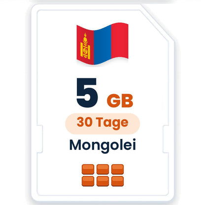 Mongolei eSIM – 5 GB, 30 Tage gültig