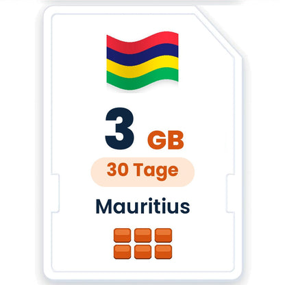 Mauritius eSIM – 3 GB, 30 Tage gültig