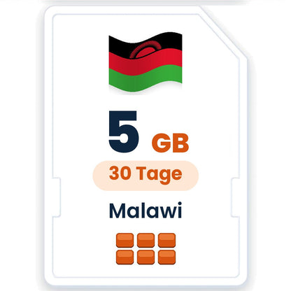 Malawi eSIM – 5 GB, 30 Tage gültig