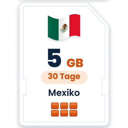 Mexiko eSIM – 5 GB, 30 Tage gültig