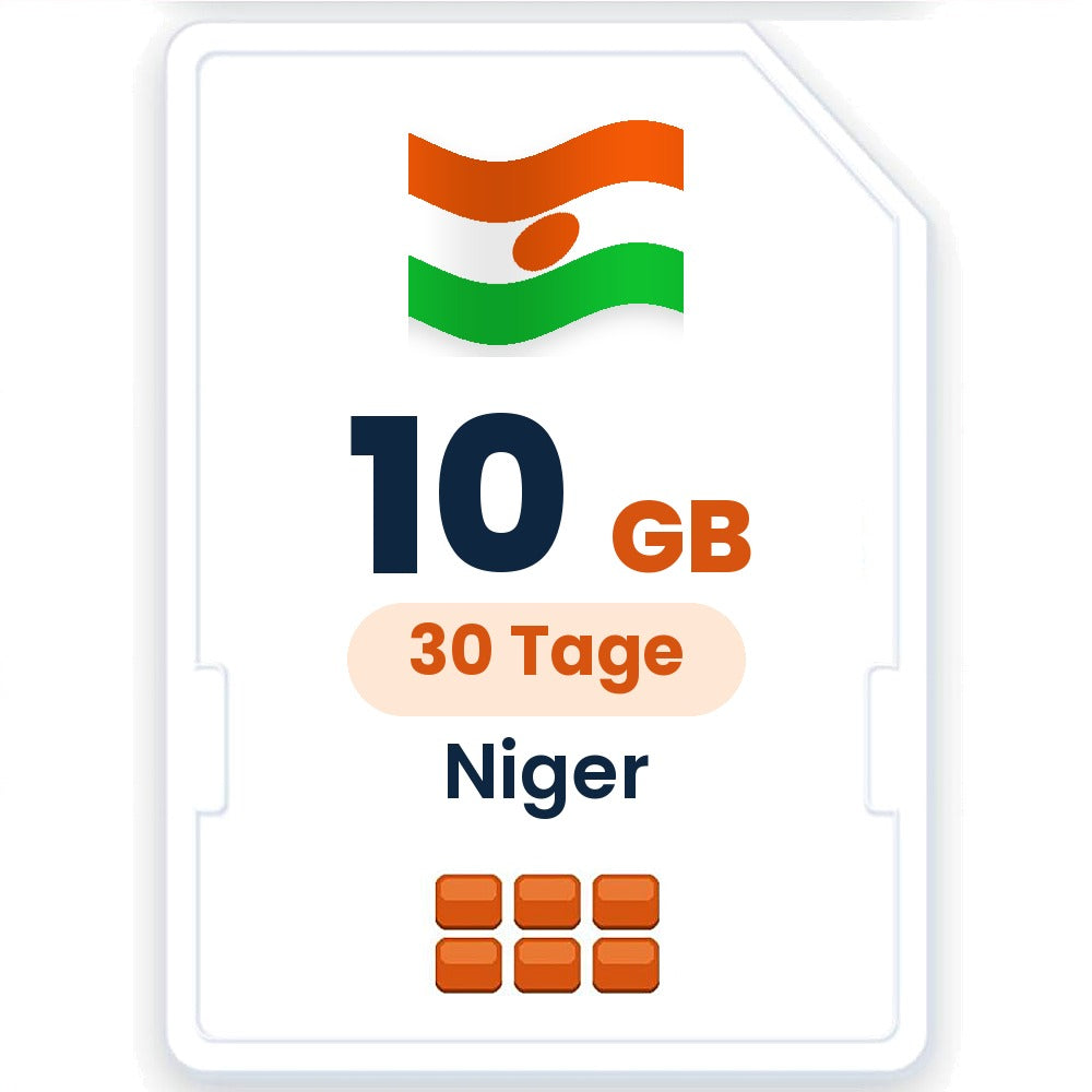 Niger eSIM – 10 GB, 30 Tage gültig
