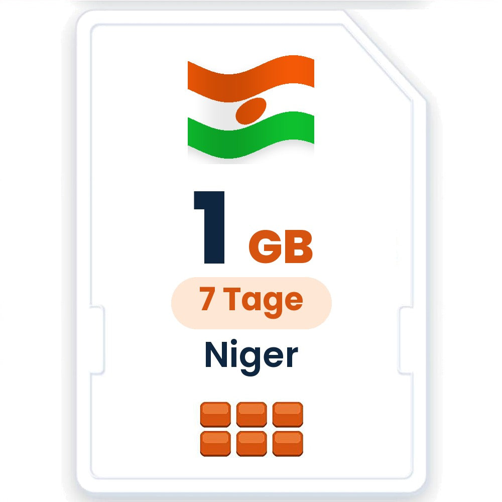 Niger eSIM – 1 GB, 7 Tage gültig