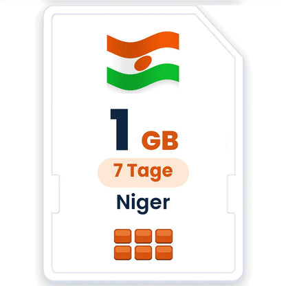 Niger eSIM – 1 GB, 7 Tage gültig