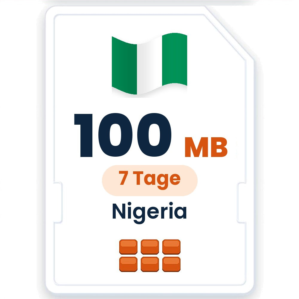 Nigeria eSIM – 100 MB, 7 Tage gültig