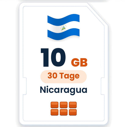 Nicaragua eSIM – 10 GB, 30 Tage gültig