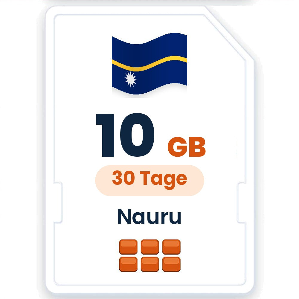 Nauru eSIM – 10 GB, 30 Tage gültig