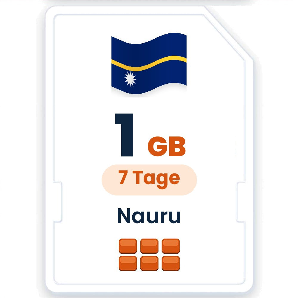 Nauru eSIM – 1 GB, 7 Tage gültig