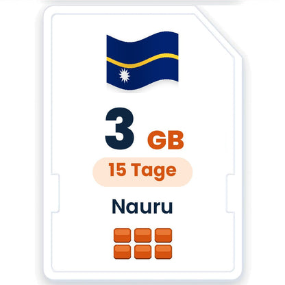 Nauru eSIM – 3 GB, 15 Tage gültig