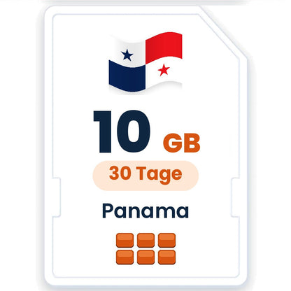 Panama eSIM – 10 GB, 30 Tage gültig