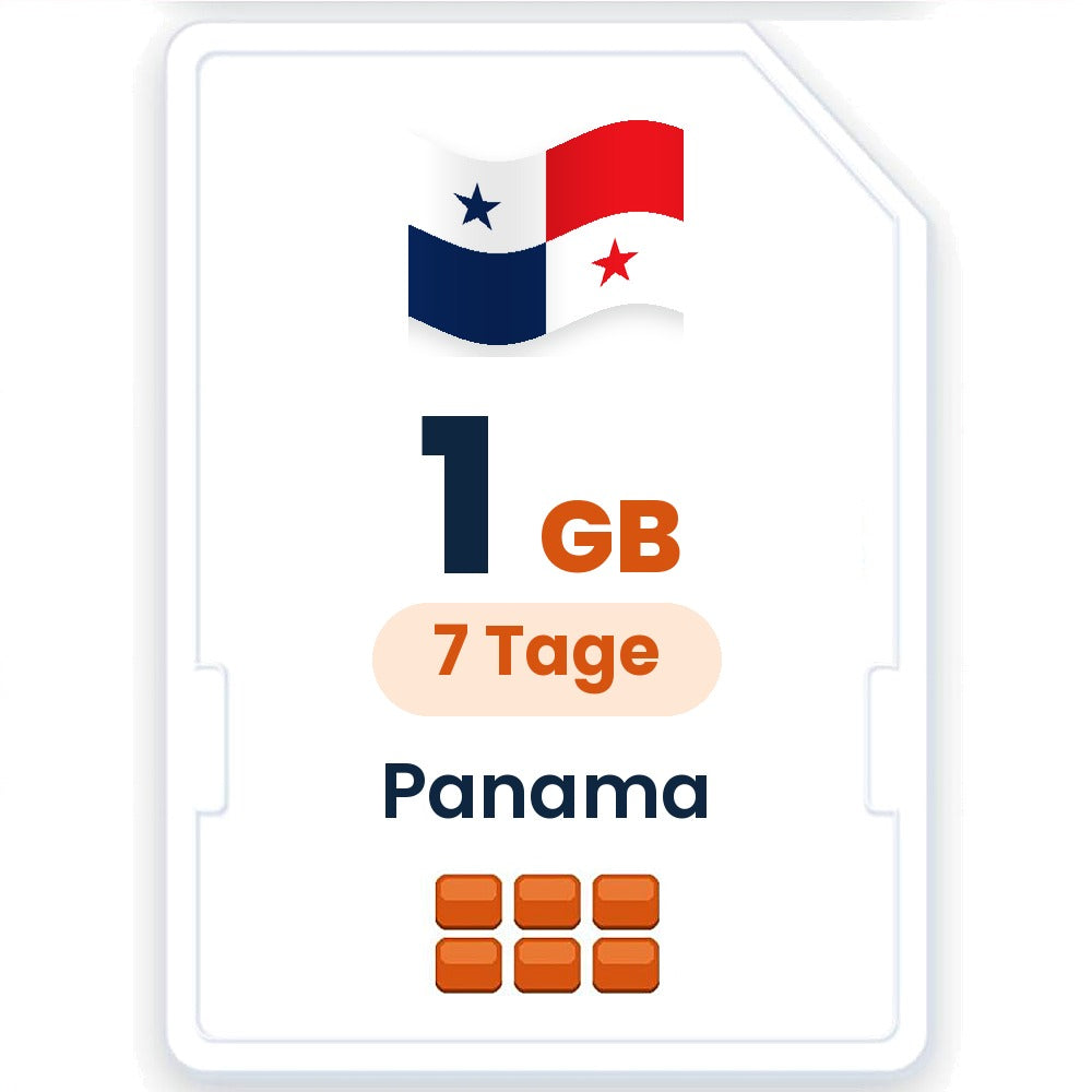Panama eSIM – 1 GB, 7 Tage gültig