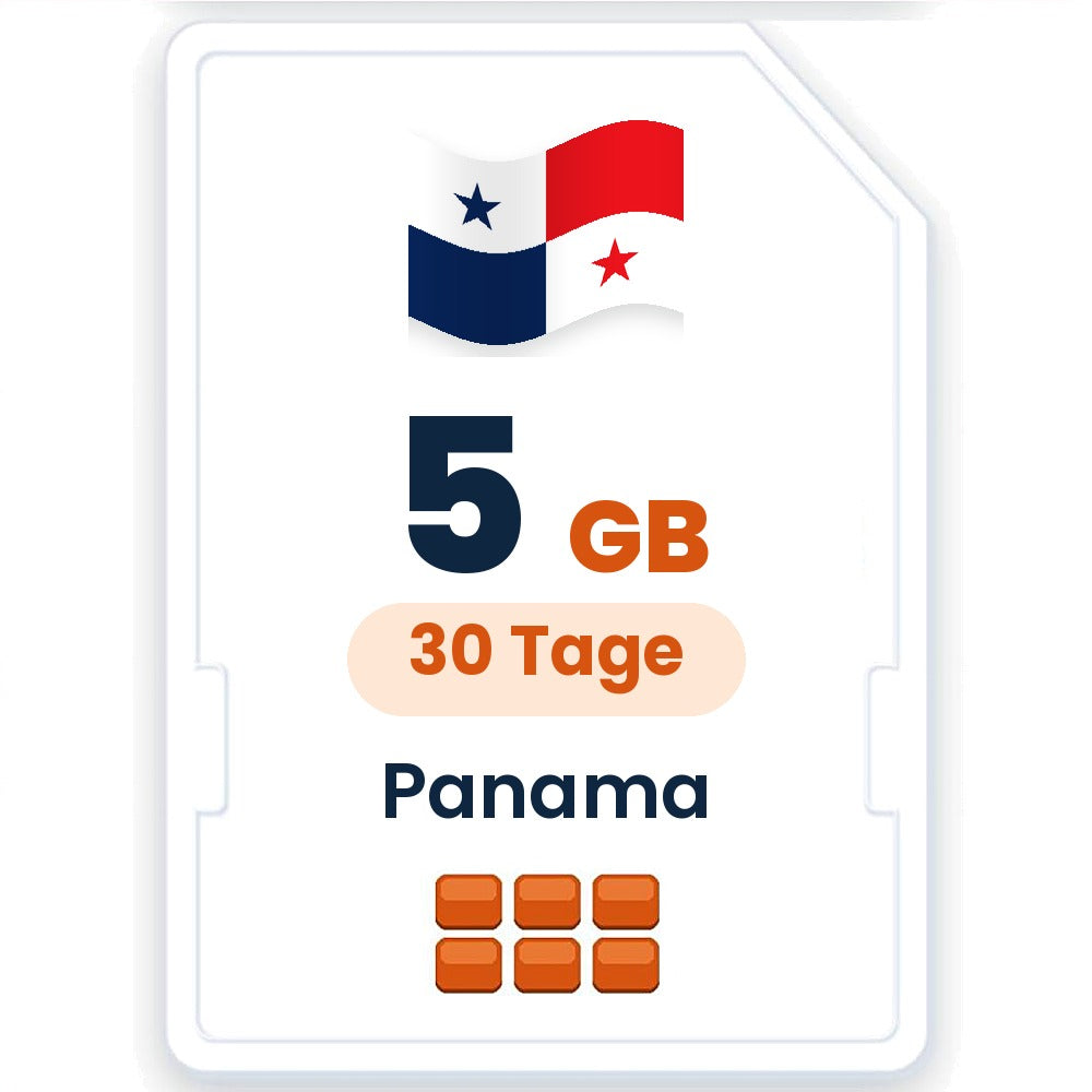 Panama eSIM – 5 GB, 30 Tage gültig