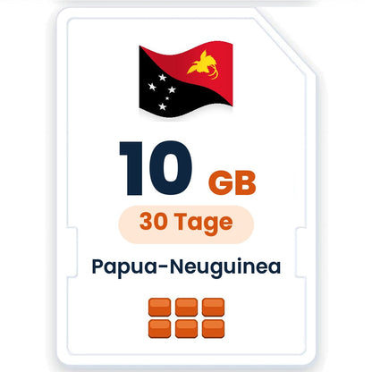 Papua-Neuguinea eSIM – 10 GB, 30 Tage gültig