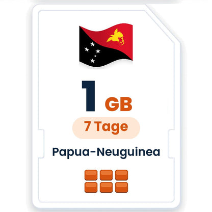 Papua-Neuguinea eSIM – 1 GB, 7 Tage gültig