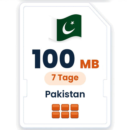 Pakistan eSIM – 100 MB, 7 Tage gültig