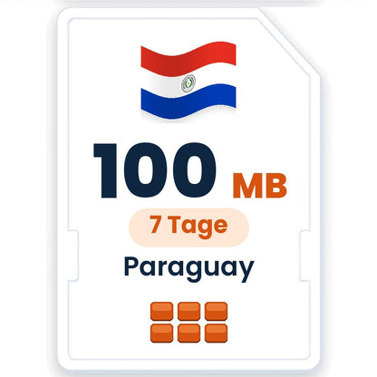 Paraguay eSIM – 100 MB, 7 Tage gültig