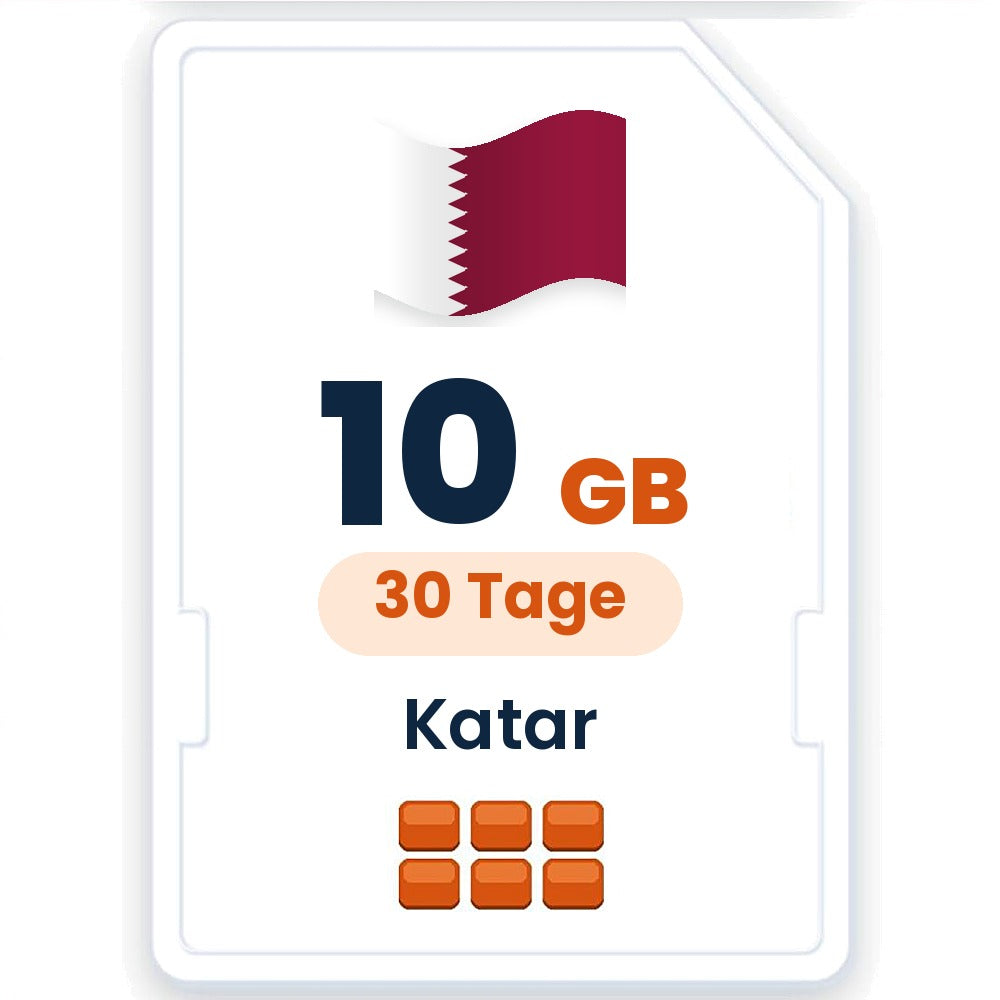 Katar eSIM – 10 GB, 30 Tage gültig