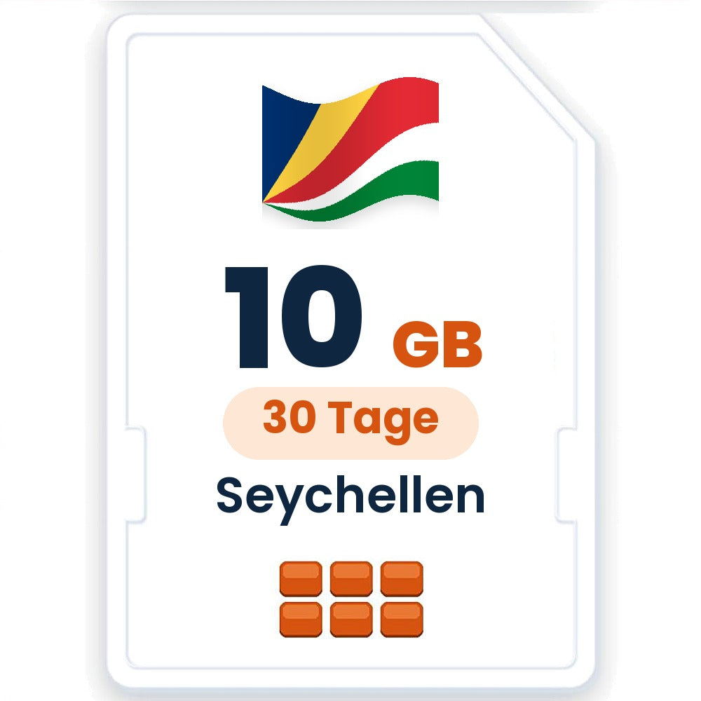 Seychellen eSIM – 10 GB, 30 Tage gültig