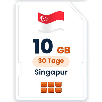 Singapur eSIM – 10 GB, 30 Tage gültig