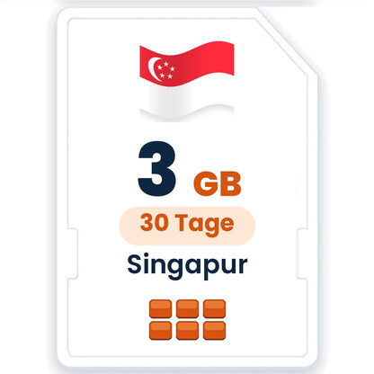Singapur eSIM – 3 GB, 30 Tage gültig
