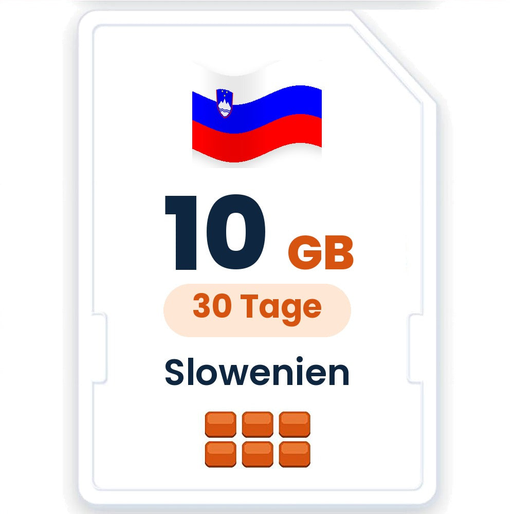 Slowenien eSIM – 10 GB, 30 Tage gültig