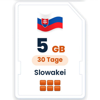 Slowakei eSIM – 5 GB, 30 Tage gültig