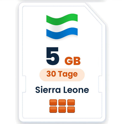Sierra Leone eSIM – 5 GB, 30 Tage gültig