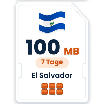 El Salvador eSIM – 100 MB, 7 Tage gültig