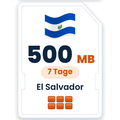 El Salvador eSIM – 500 MB, 7 Tage gültig