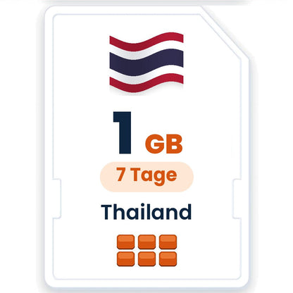 Thailand eSIM – 1 GB, 7 Tage gültig