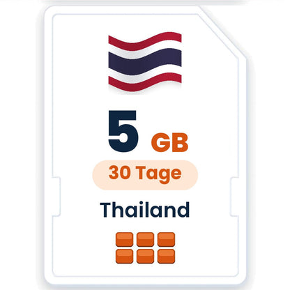 Thailand eSIM – 5 GB, 30 Tage gültig