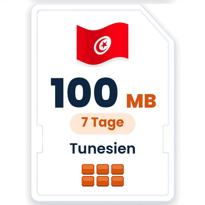 Tunesien eSIM – 100 MB, 7 Tage gültig