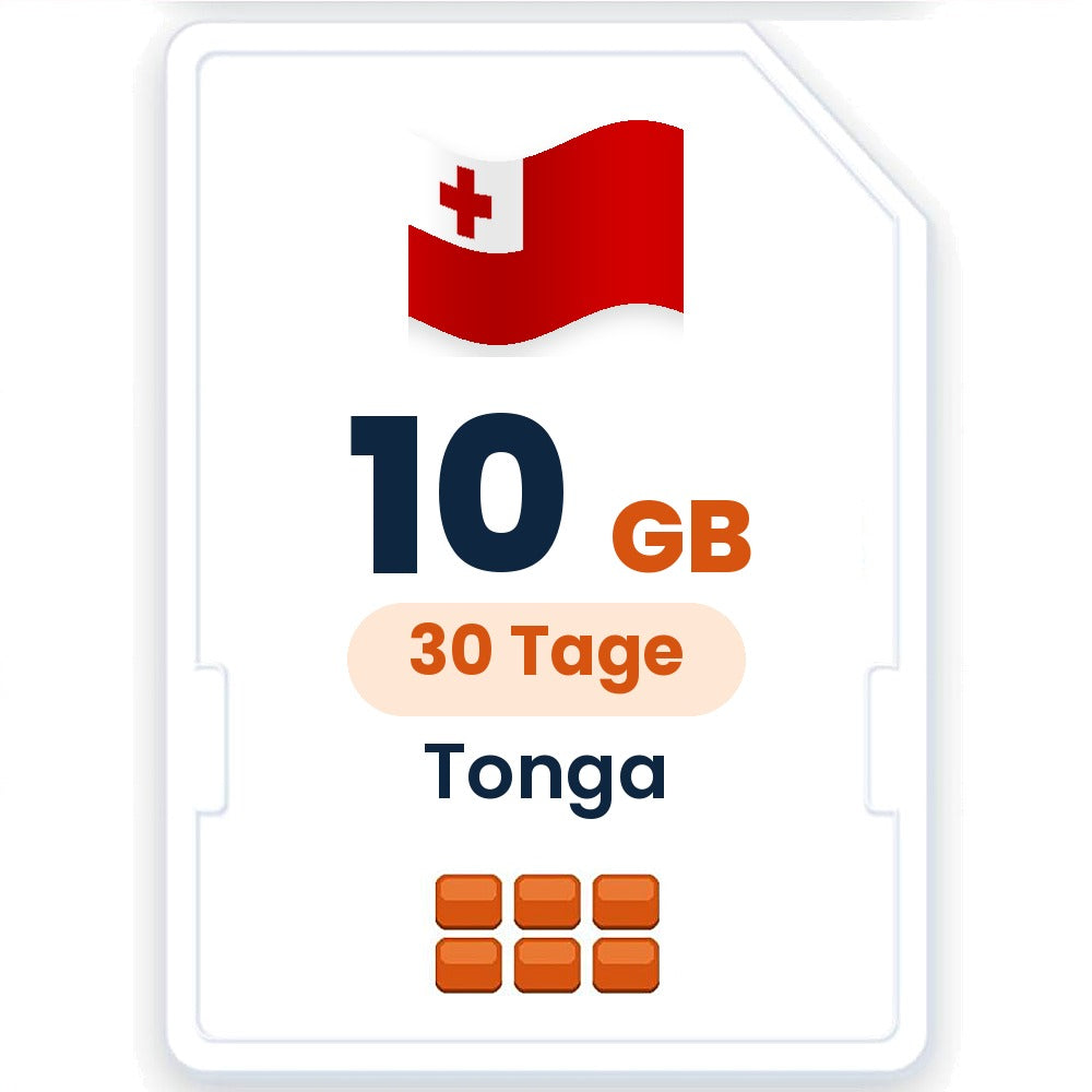 Tonga eSIM – 10 GB, 30 Tage gültig