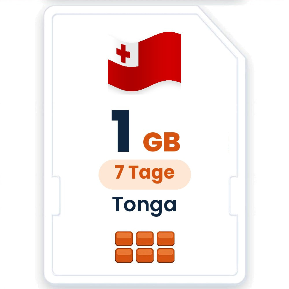 Tonga eSIM – 1 GB, 7 Tage gültig