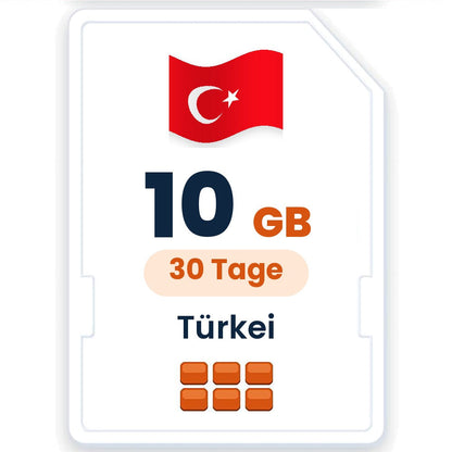 Türkei eSIM – 10 GB, 30 Tage gültig