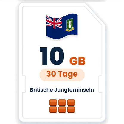 Britische Jungferninseln eSIM – 10 GB, 30 Tage gültig