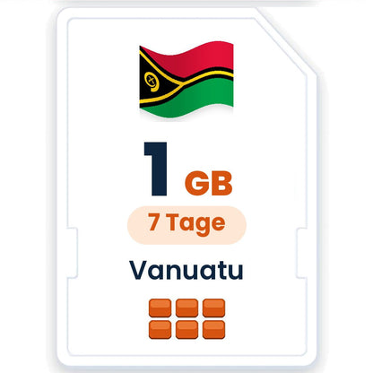 Vanuatu eSIM – 1 GB, 7 Tage gültig
