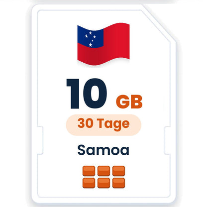 Samoa eSIM – 10 GB, 30 Tage gültig